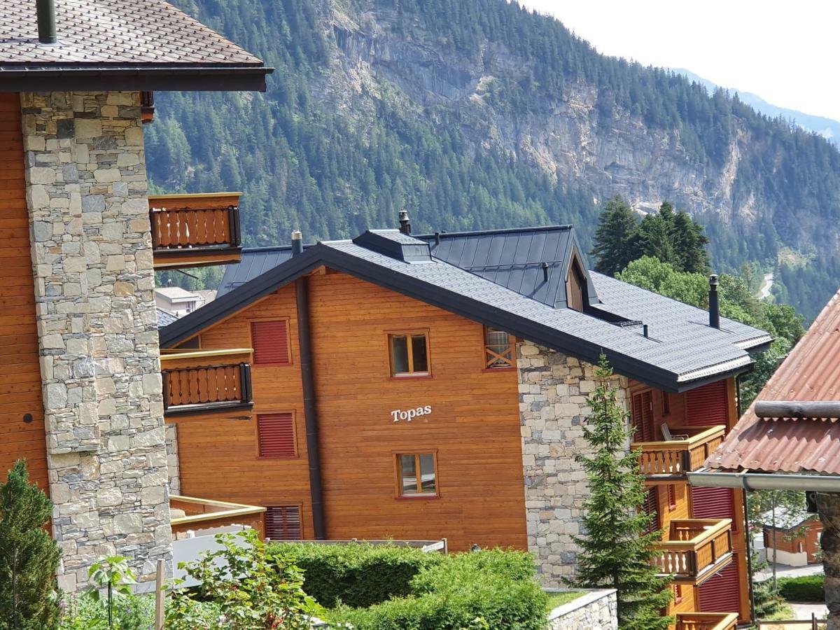 Moderne Wohnung Im Zentrum Von Leukerbad, Haus Topas Extérieur photo